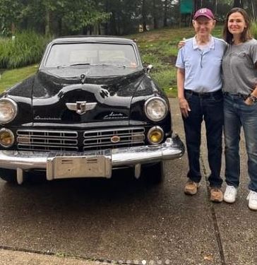 Susannah Kay Garner Carpenter sister Jennifer Garner surprised her dad with a ride in his childhood car and a pre-birthday gift